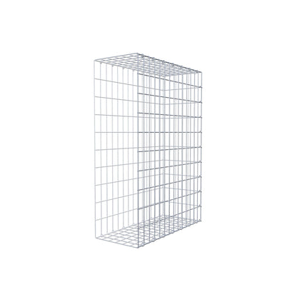 Opzetpaal type 2 100 cm x 70 cm x 30 cm, maaswijdte 5 cm x 10 cm, C-ring