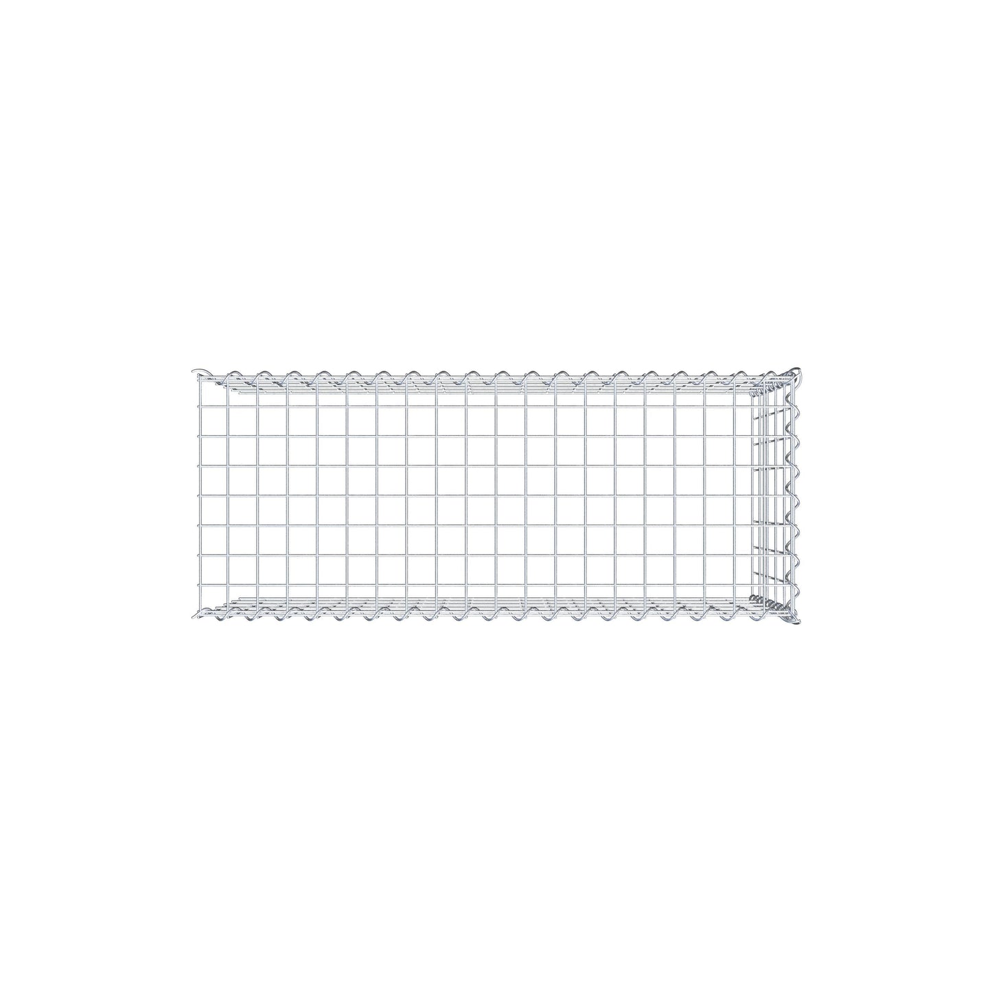 Add-on schanskorf type 4 100 cm x 50 cm x 40 cm (L x H x D), maaswijdte 5 cm x 10 cm, spiraalvormig