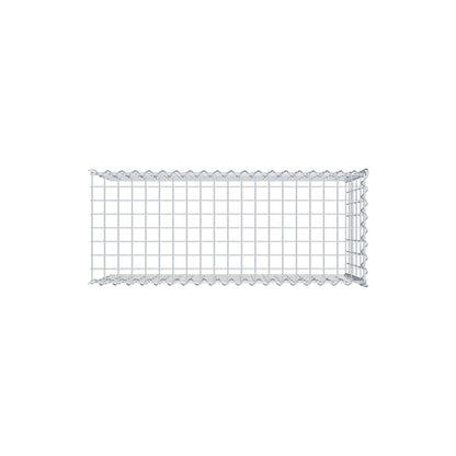 Add-on schanskorf type 4 100 cm x 50 cm x 40 cm (L x H x D), maaswijdte 5 cm x 10 cm, spiraalvormig