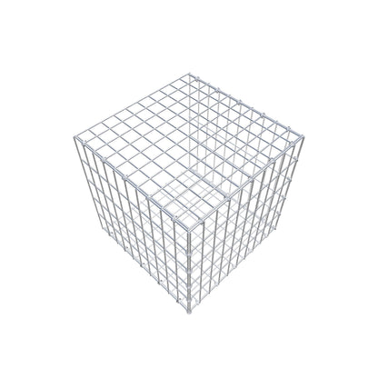 Monteret gabion type 2 50 cm x 50 cm x 50 cm, maskestørrelse 5 cm x 10 cm, C-ring