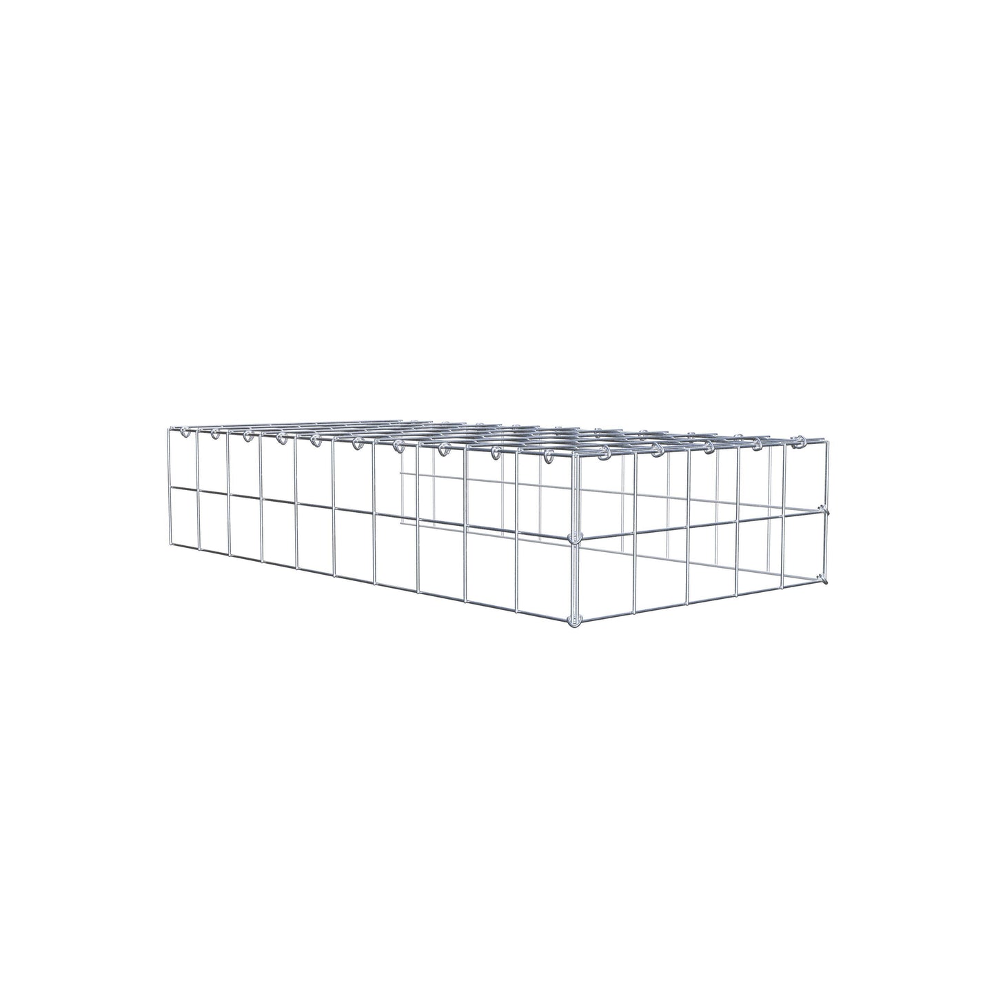 Opzetpaal type 4 100 cm x 20 cm x 50 cm (L x H x D), maaswijdte 10 cm x 10 cm, C-ring