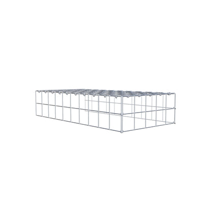 Opzetpaal type 4 100 cm x 20 cm x 50 cm (L x H x D), maaswijdte 10 cm x 10 cm, C-ring