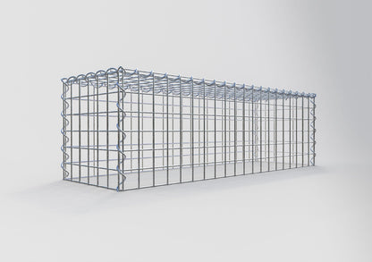 Opvokset gabion type 3 100 cm x 30 cm x 30 cm (L x H x D), maskestørrelse 5 cm x 5 cm, spiral