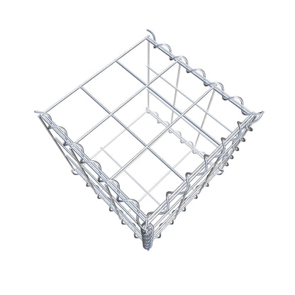 Add-on schanskorf type 2 30 cm x 30 cm x 30 cm (L x H x D), maaswijdte 10 cm x 10 cm, spiraalvormig