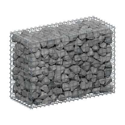Schanskorf 100 cm x 70 cm x 40 cm (L x H x D), maaswijdte 5 cm x 5 cm, spiraalvormig