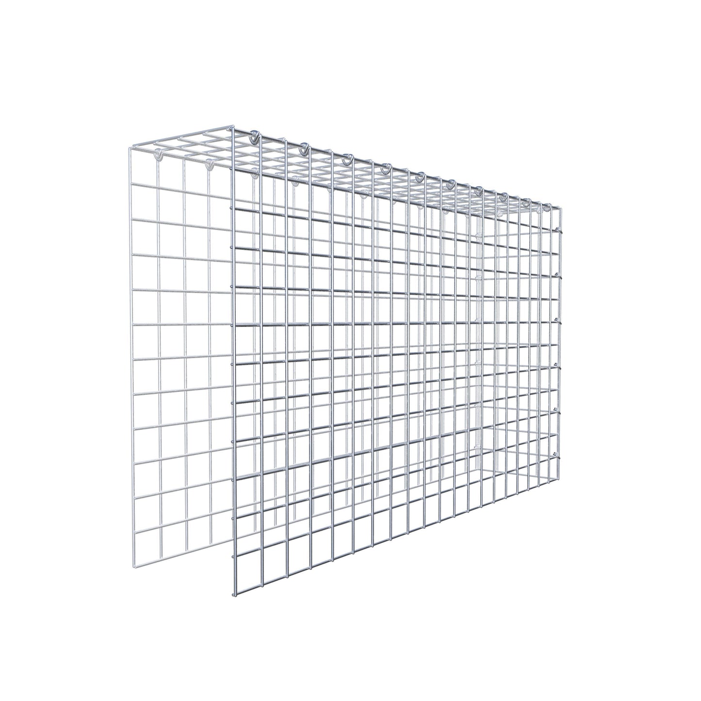 Type 4 oplegkorf 100 cm x 60 cm x 20 cm (L x H x D), maaswijdte 5 cm x 5 cm, C-ring