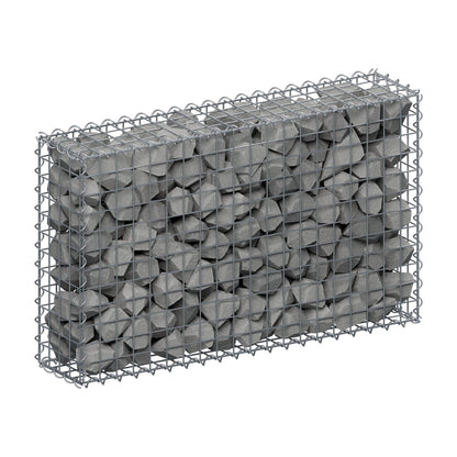 Schanskorf 100 cm x 60 cm x 20 cm (L x H x D), maaswijdte 5 cm x 5 cm, spiraalvormig