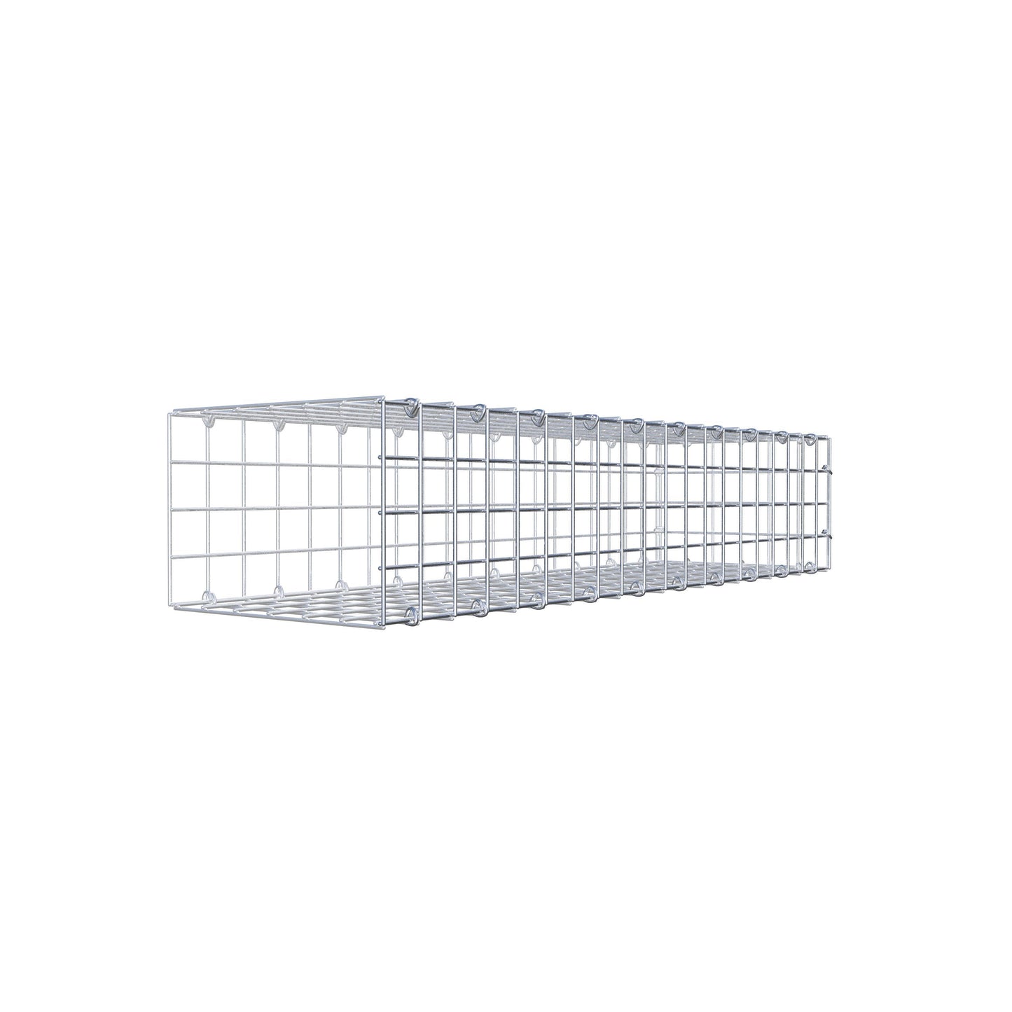 Gavión complementario tipo 2 100 cm x 20 cm x 30 cm (L x A x P), malla 5 cm x 5 cm, anillo en C