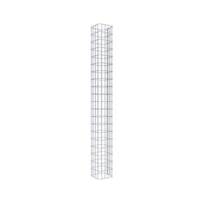 Gabionensäule eckig feuerverzinkt, 22 cm x 22 cm, 200 cm Höhe, MW 5 cm x 10 cm