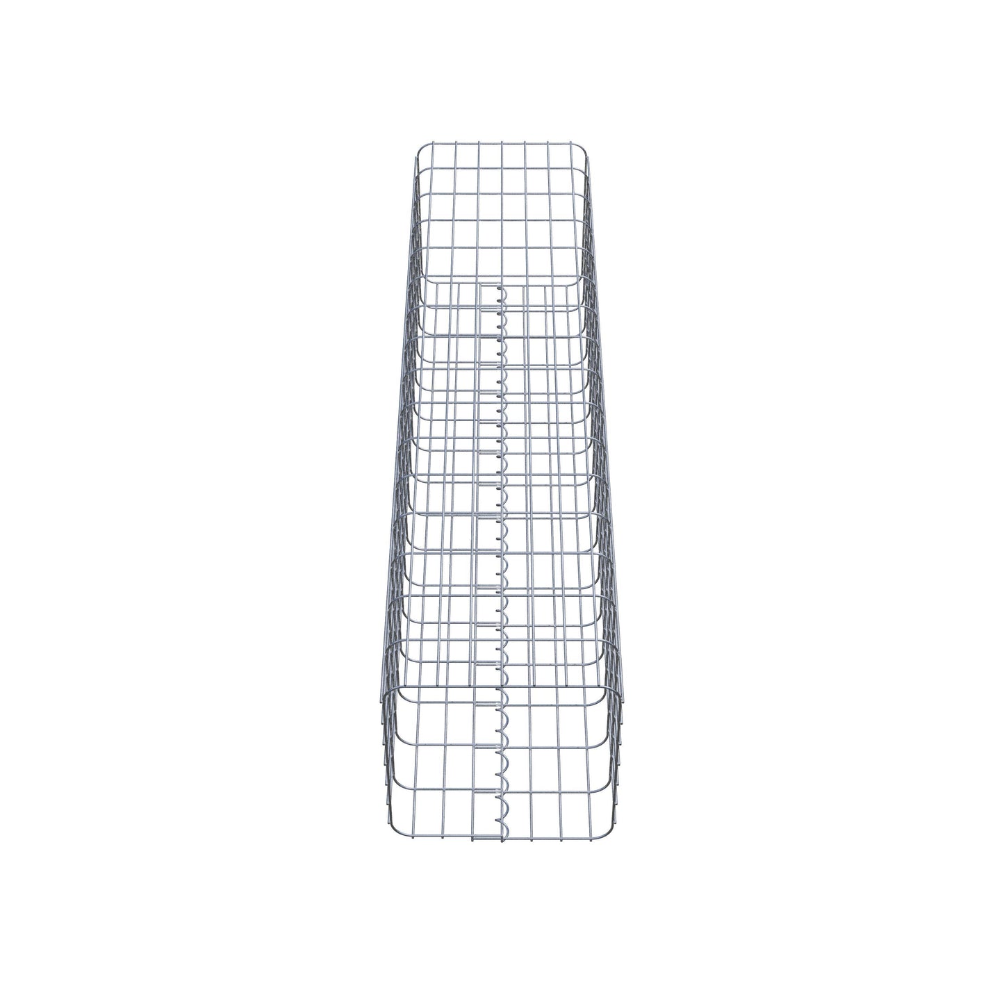 Schanskorfzuil, hoekig 37 cm x 37 cm, 160 cm hoog, MW 5 cm x 10 cm