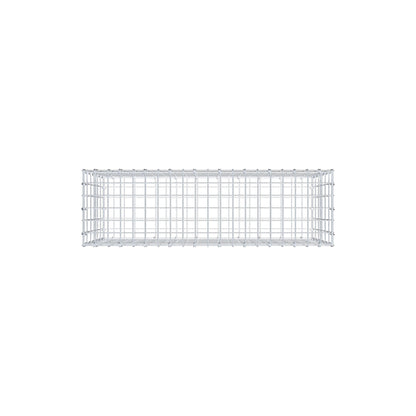 Gabbione 100 cm x 60 cm x 30 cm (L x H x P), maglia 5 cm x 10 cm, anello a C