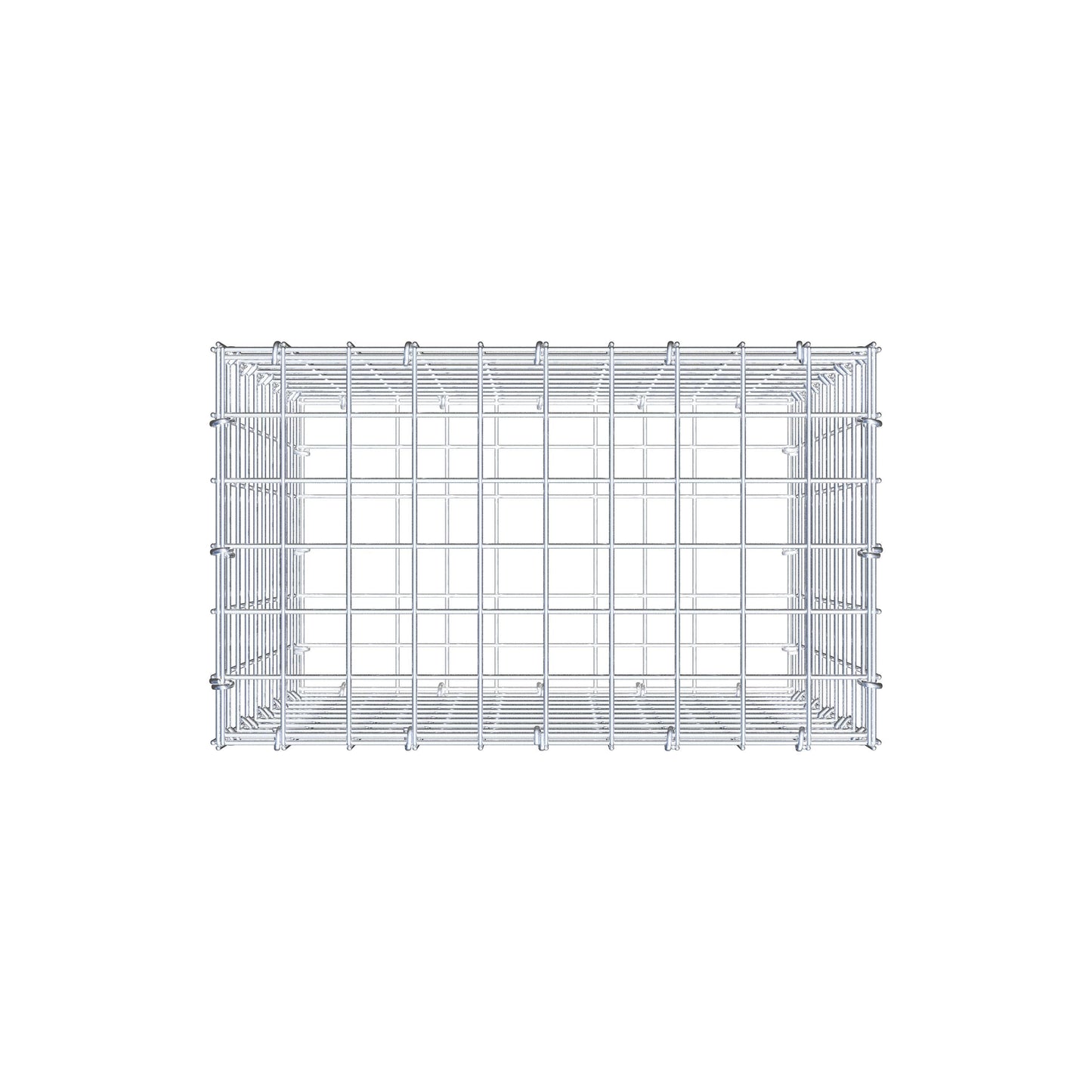Gabion 50 cm x 50 cm x 30 cm (L x H x D), mesh size 5 cm x 5 cm, C-ring