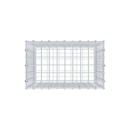 Gabion 50 cm x 50 cm x 30 cm (L x H x D), mesh size 5 cm x 5 cm, C-ring