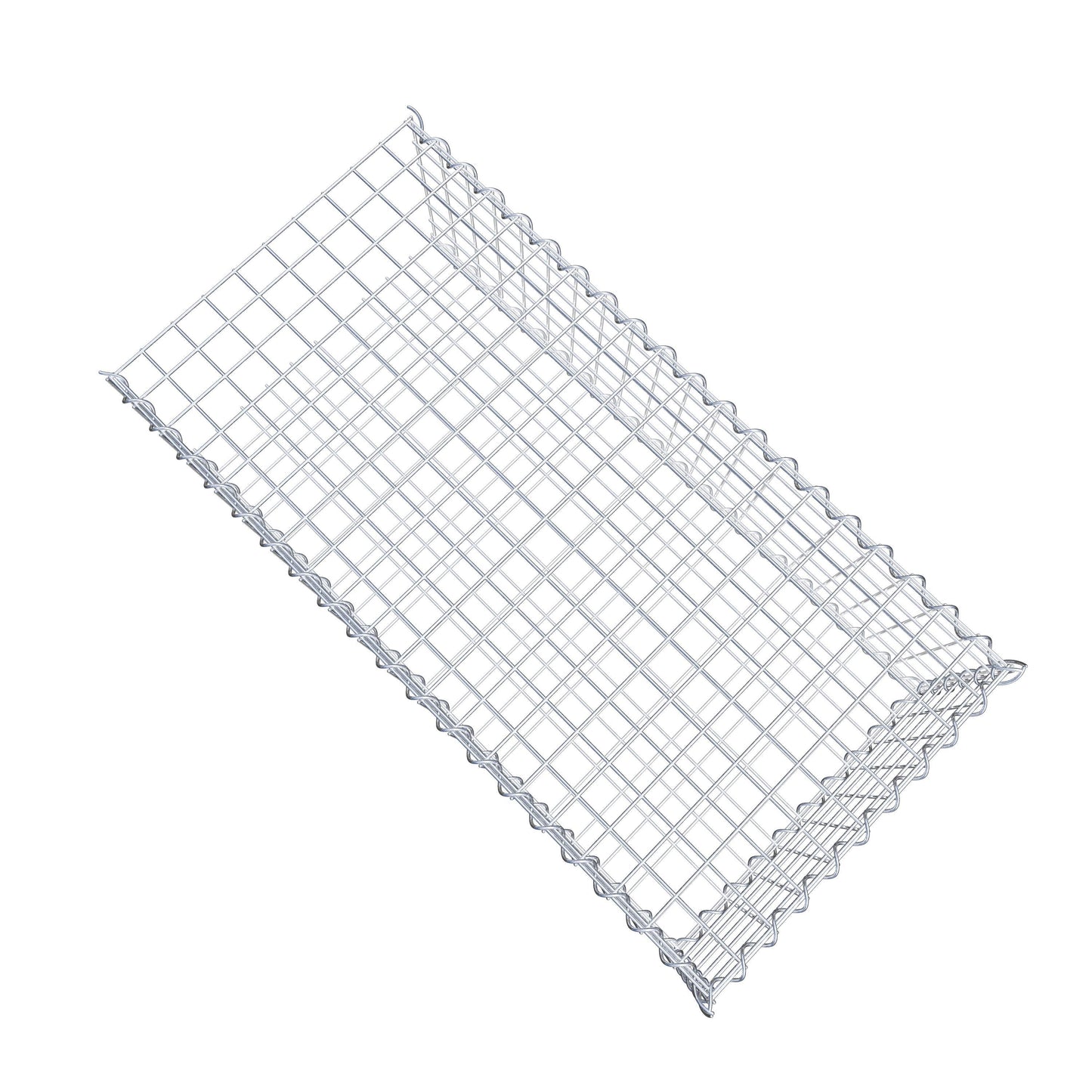 Add-on schanskorf type 2 100 cm x 30 cm x 50 cm (L x H x D), maaswijdte 5 cm x 5 cm, spiraalvormig
