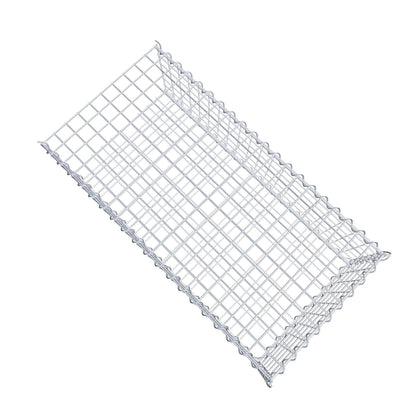 Add-on schanskorf type 2 100 cm x 30 cm x 50 cm (L x H x D), maaswijdte 5 cm x 5 cm, spiraalvormig