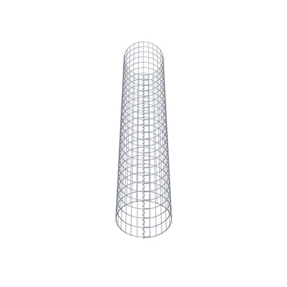 Gabionensäule rund 42 cm Durchmesser, 230 cm Höhe, Maschenweite 5 cm x 10 cm