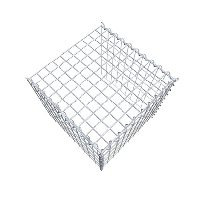 Gabion rapporté type 4 50 cm x 50 cm x 50 cm (L x H x P), mailles 5 cm x 10 cm, spirale