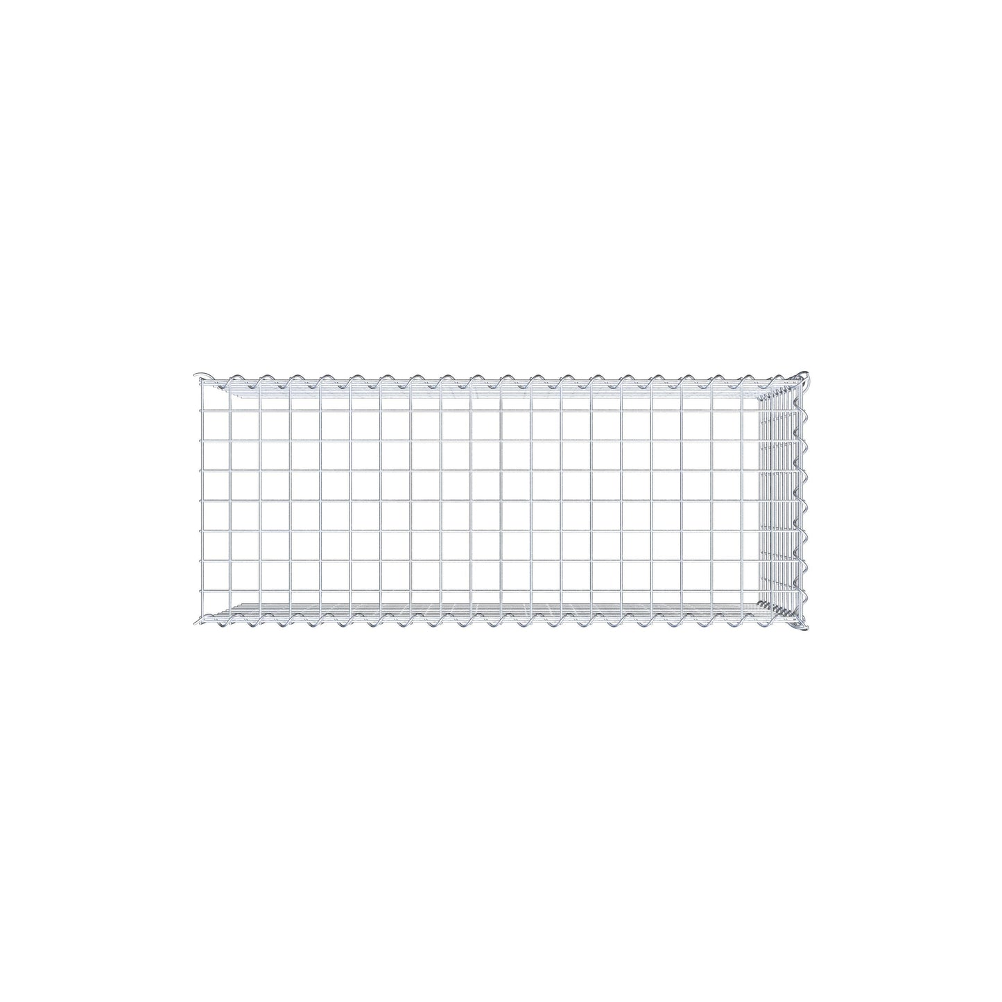 Add-on schanskorf type 4 100 cm x 50 cm x 40 cm (L x H x D), maaswijdte 5 cm x 5 cm, spiraalvormig