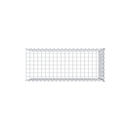 Add-on schanskorf type 4 100 cm x 50 cm x 40 cm (L x H x D), maaswijdte 5 cm x 5 cm, spiraalvormig