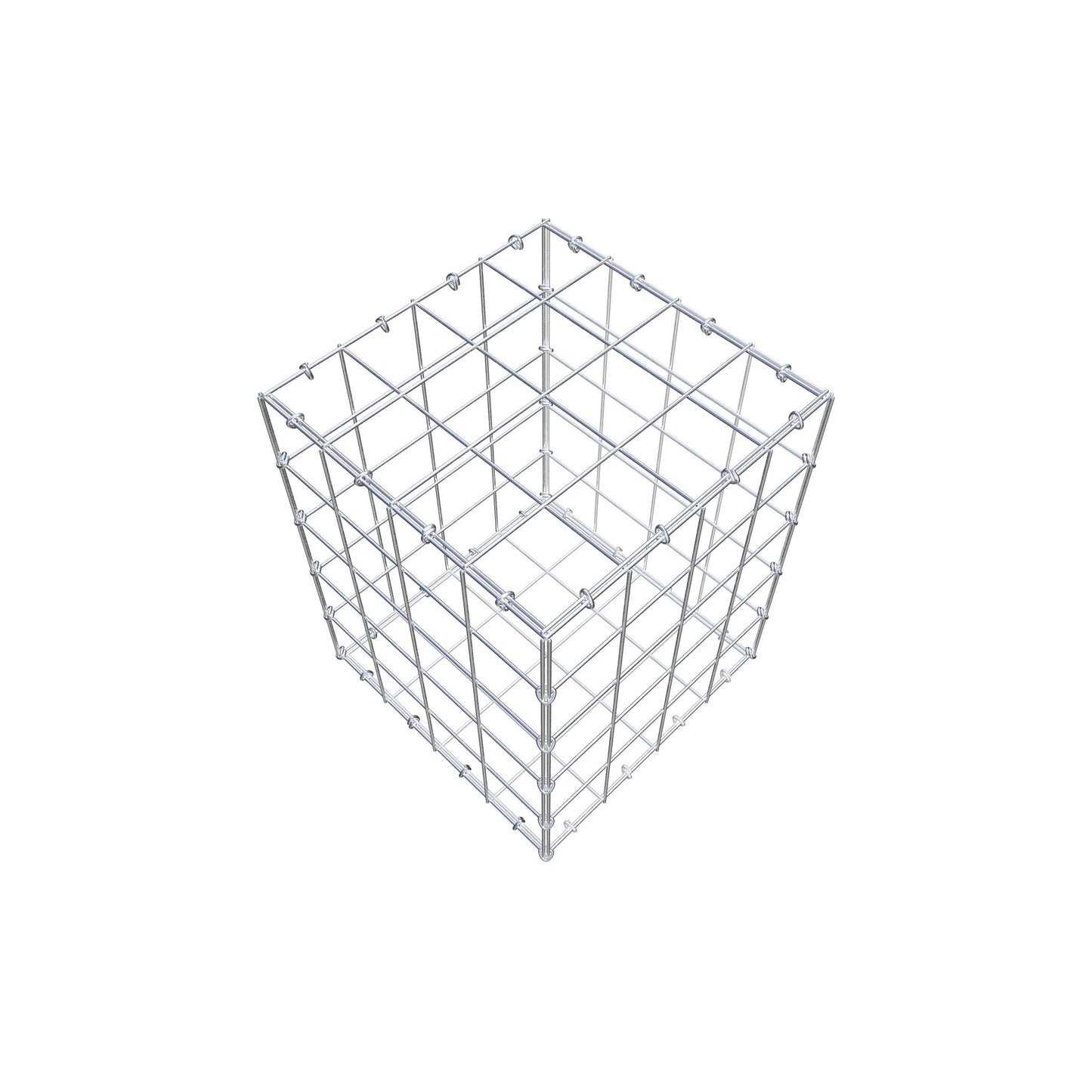 Schanskorf 50 cm x 40 cm x 40 cm (L x H x D), maaswijdte 10 cm x 10 cm, C-ring