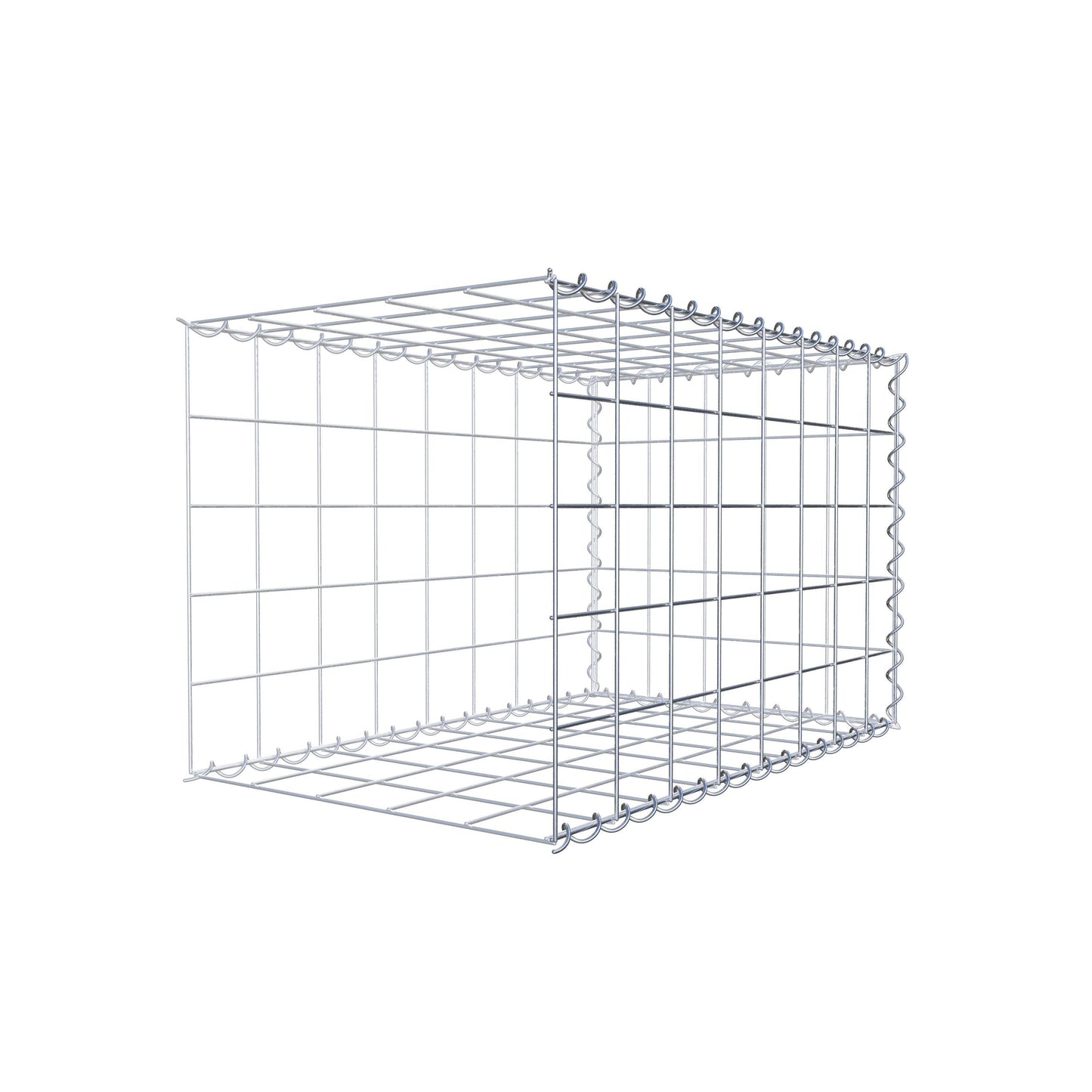 Gabbione aggiuntivo tipo 2 80 cm x 50 cm x 50 cm (L x H x P), maglia 10 cm x 10 cm, spirale