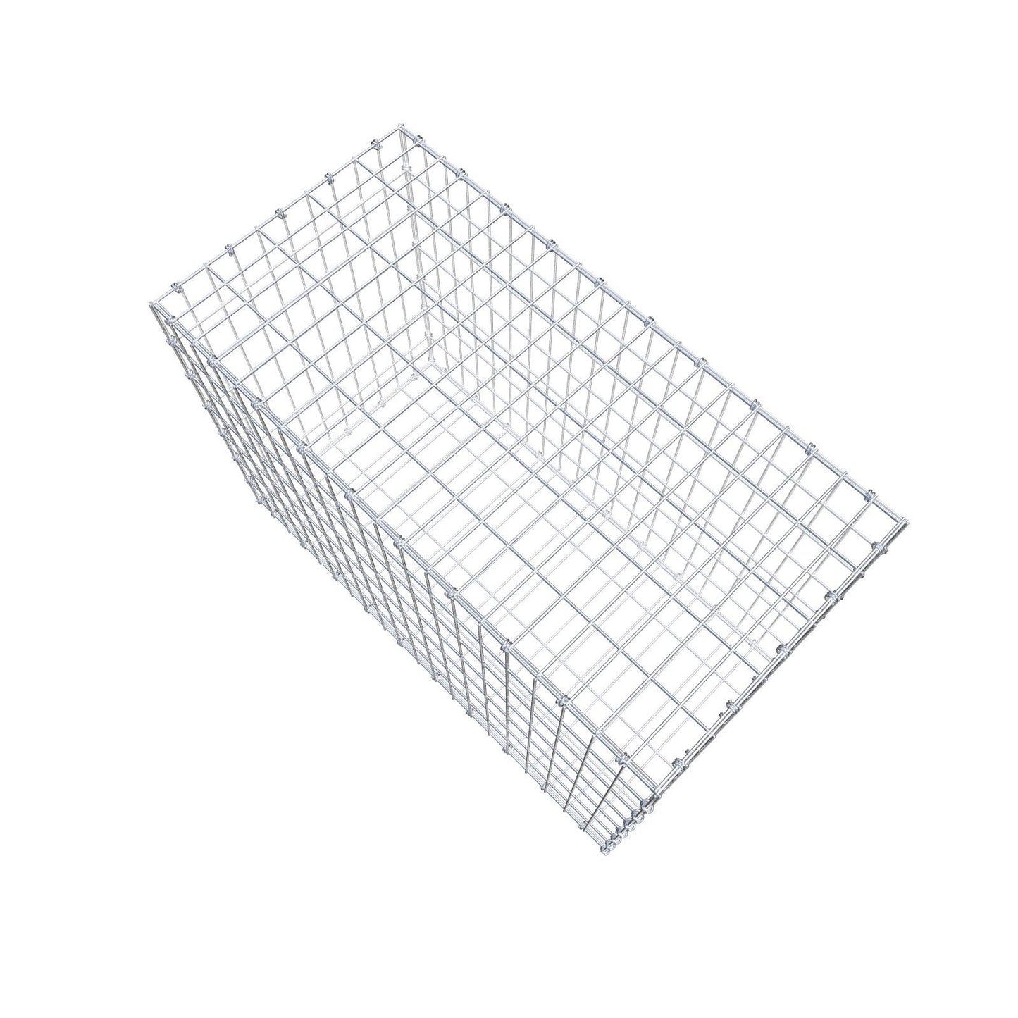 Schanskorf 100 cm x 70 cm x 50 cm (L x H x D), maaswijdte 5 x 10 cm, spiraalring