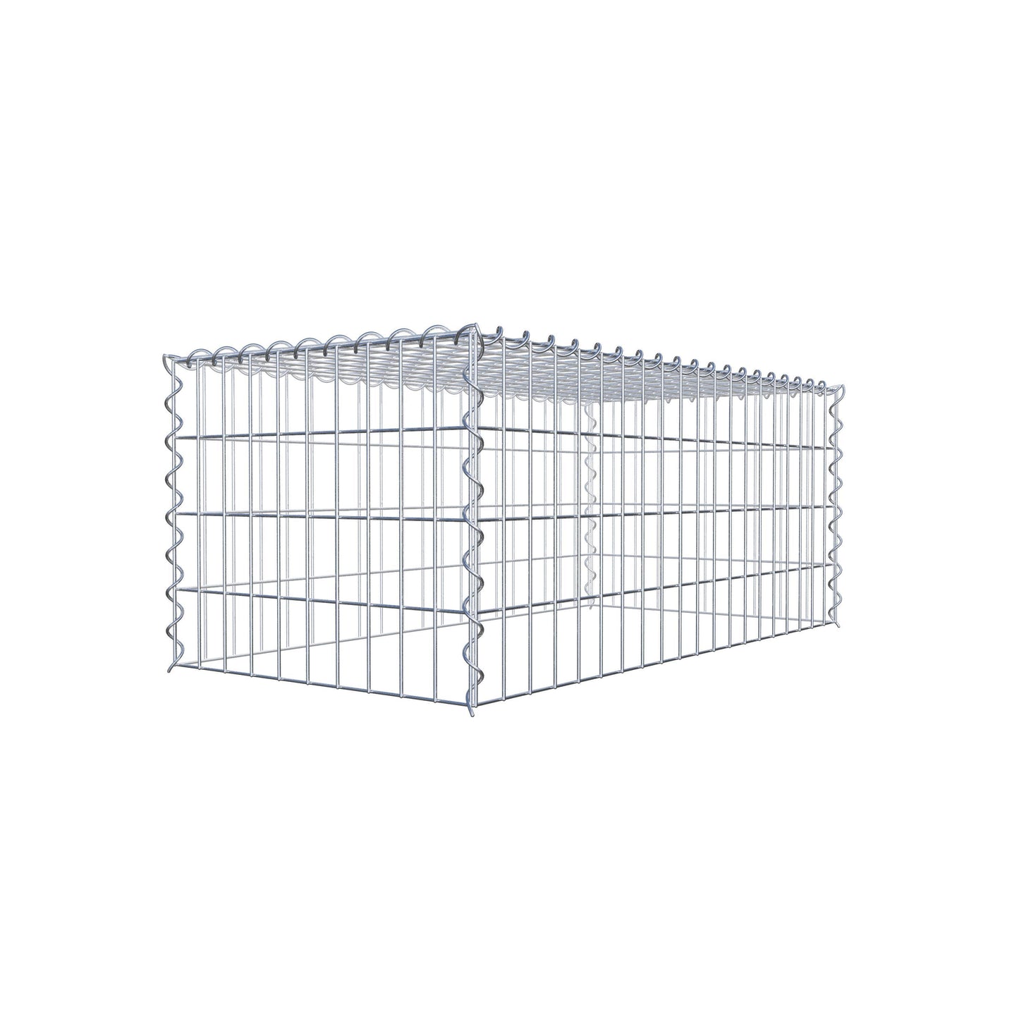Grown-on gabion type 3 100 cm x 40 cm x 50 cm (L x H x D), mesh size 5 cm x 10 cm, spiral