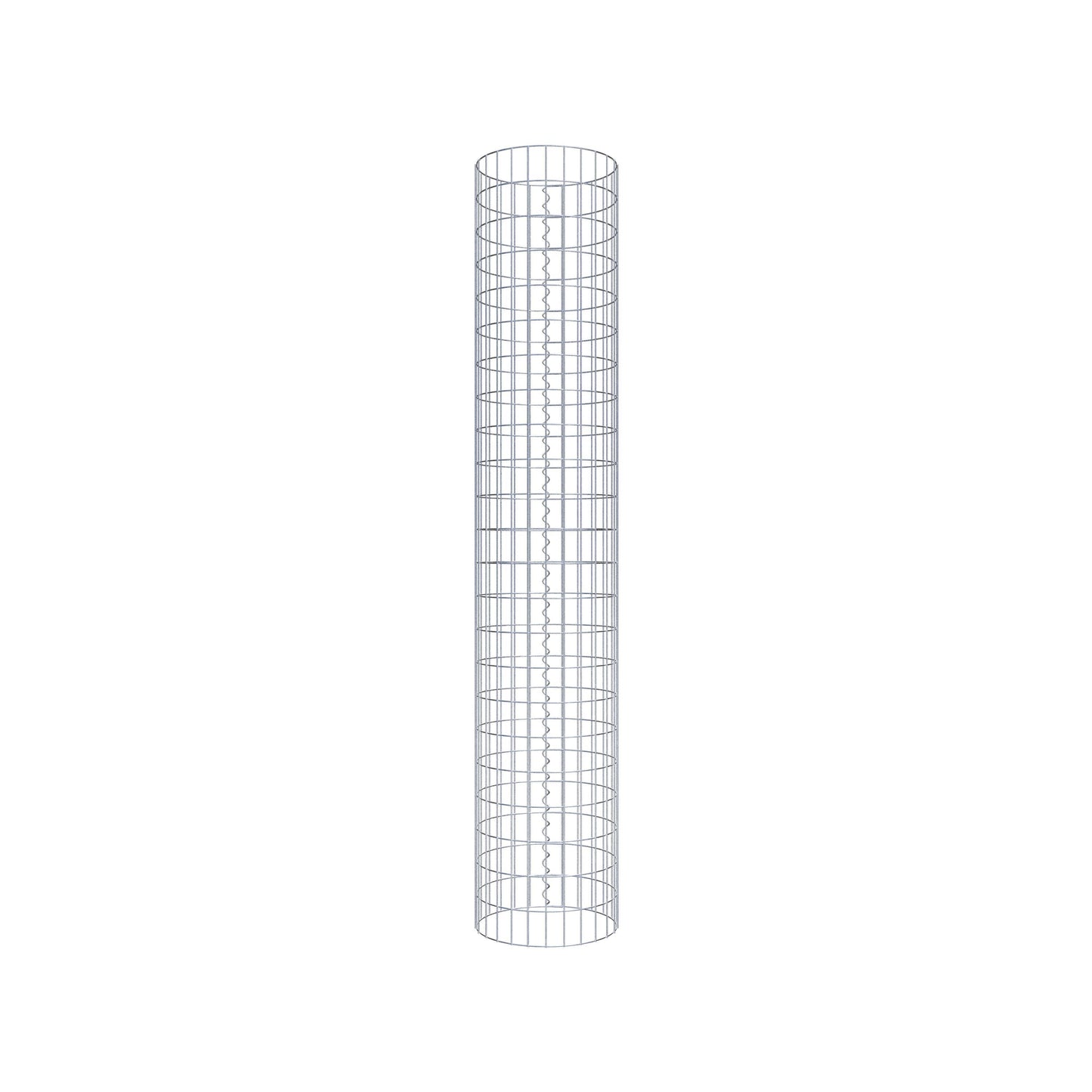 Gabionensäule rund 42 cm Durchmesser, 230 cm Höhe, Maschenweite 5 cm x 10 cm