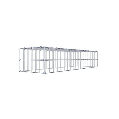 Gavión complementario de tipo 3 100 cm x 20 cm x 30 cm (L x A x P), malla 5 cm x 10 cm, anillo en C