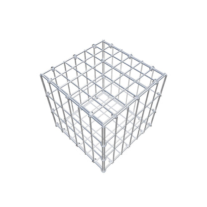 Gabião 30 cm x 30 cm x 30 cm (C x A x P), malhagem 5 cm x 10 cm, anel C