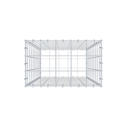 Gabion 100 cm x 50 cm x 30 cm (L x H x D), mesh size 10 cm x 10 cm, C-ring
