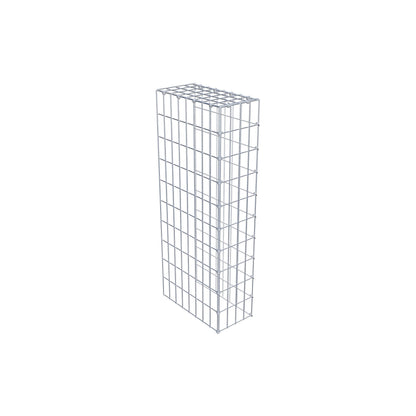 Monteret gabion type 4 100 cm x 40 cm x 20 cm (L x H x D), maskestørrelse 5 cm x 10 cm, C-ring