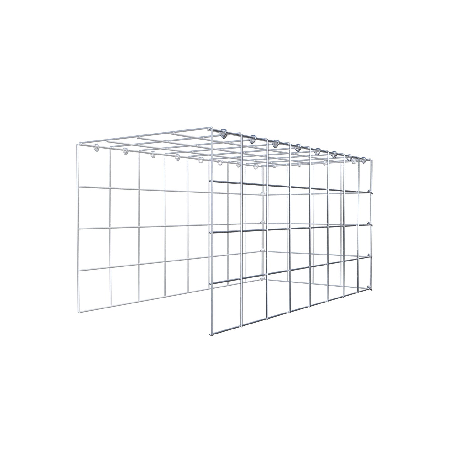Toegevoegde pool type 4 80 cm x 40 cm x 40 cm (L x H x D), maaswijdte 10 cm x 10 cm, C-ring