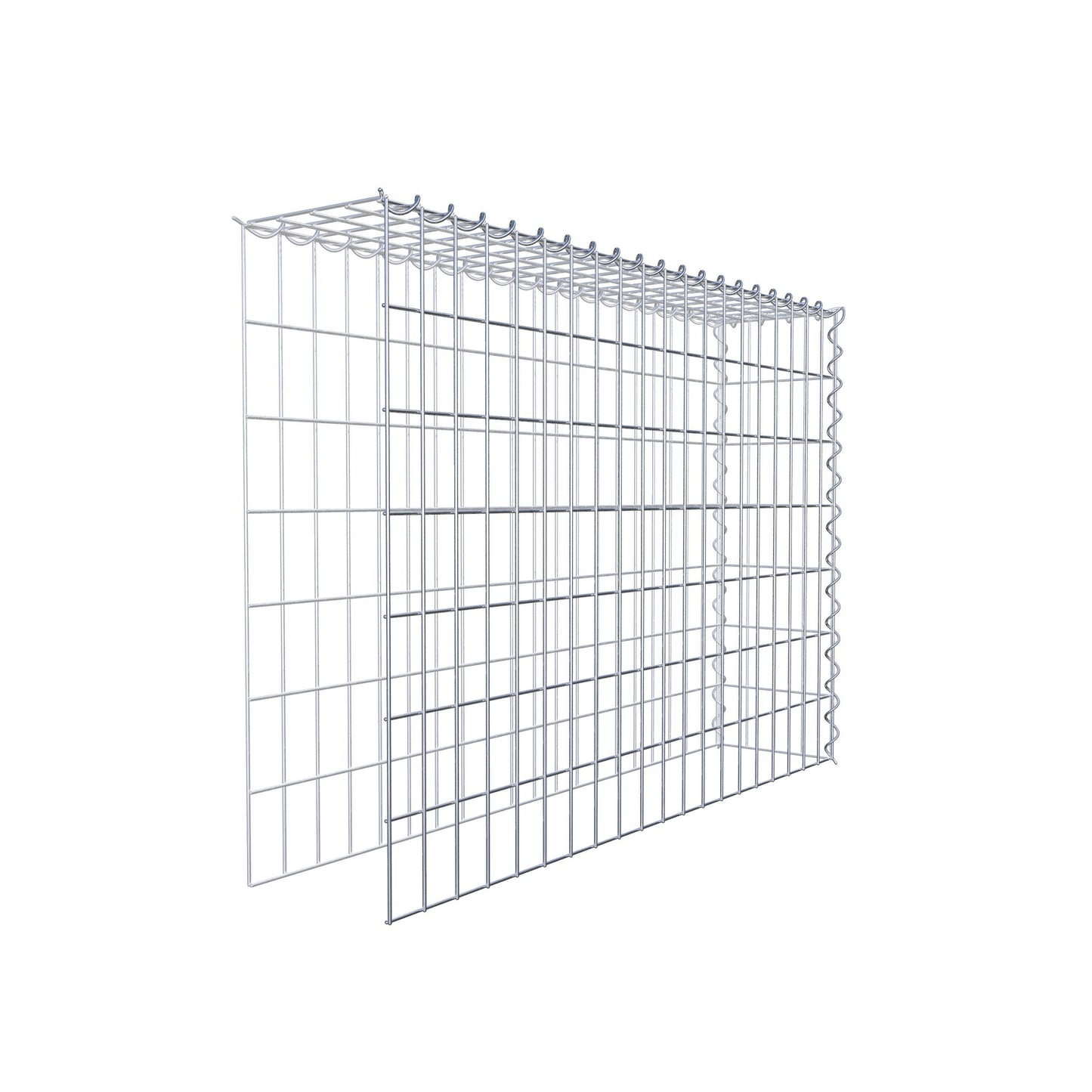 Add-on schanskorf type 4 100 cm x 70 cm x 20 cm (L x H x D), maaswijdte 5 cm x 10 cm, spiraalvormig