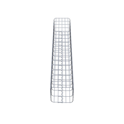 Colonne de gabion carrée 27 cm x 27 cm, 160 cm de hauteur, MW 5 cm x 10 cm
