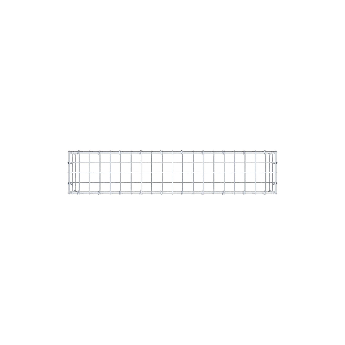 Type 3 oplegkorf 100 cm x 20 cm x 20 cm (L x H x D), maaswijdte 5 cm x 10 cm, C-ring