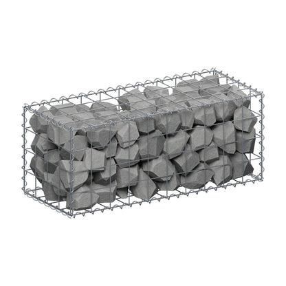 Schanskorf 100 cm x 40 cm x 40 cm (L x H x D), maaswijdte 10 cm x 10 cm, spiraalvormig