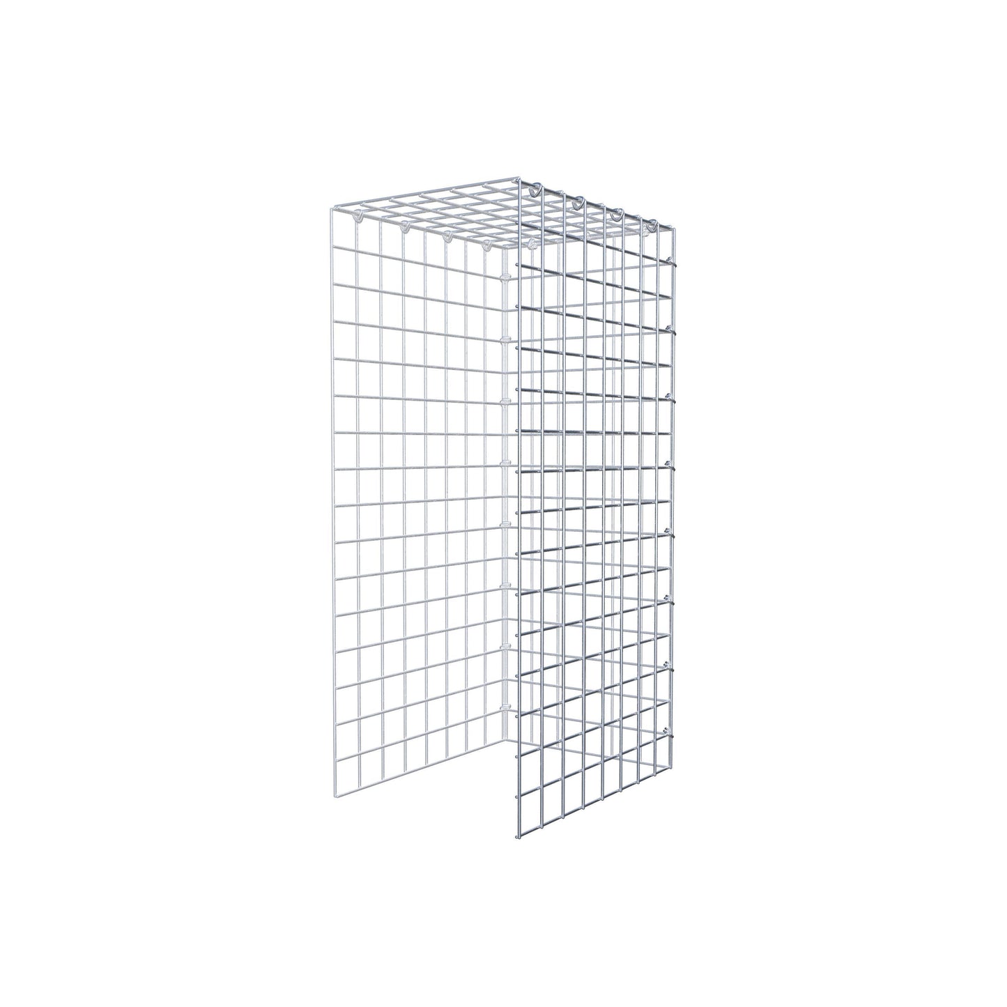 Fourche rapportée type 4 80 cm x 40 cm x 30 cm (L x H x P), mailles 5 cm x 5 cm, anneau C