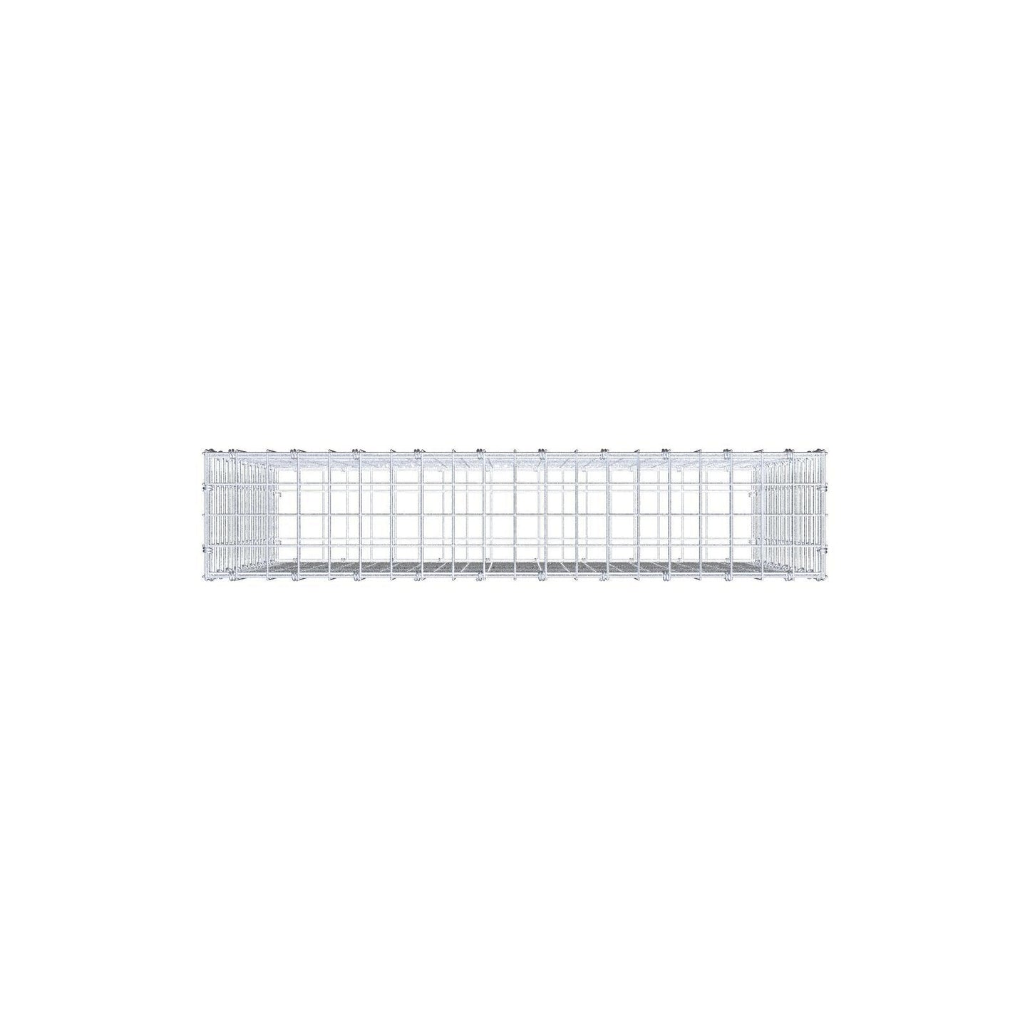 Schanskorf 100 cm x 90 cm x 20 cm (L x H x D), maaswijdte 5 x 5 cm, spiraalring