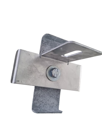 Klemme med hegnsbeslag Maskestørrelse 10 x 10 cm, galvaniseret