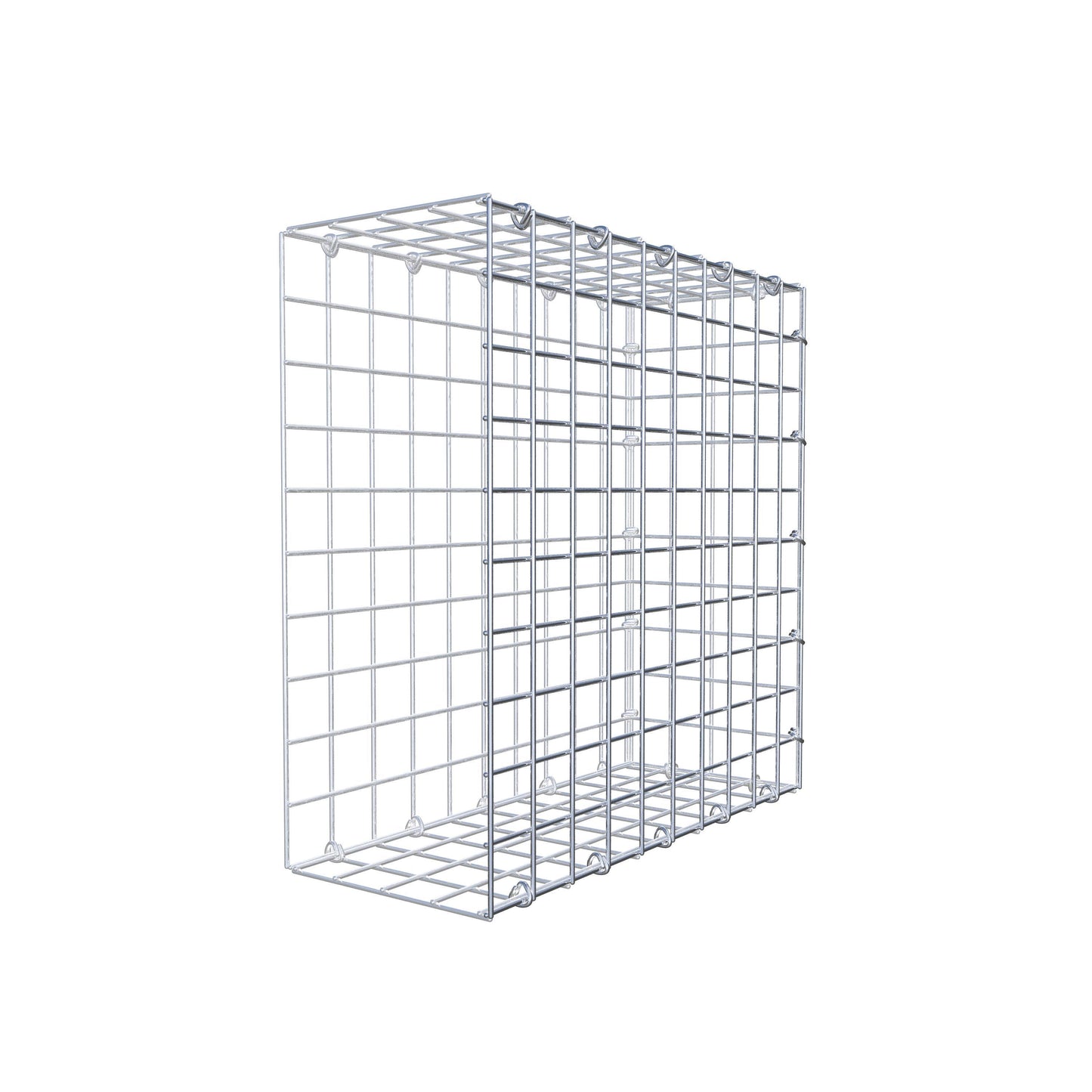 Anbaugabione Typ 2 50 cm x 50 cm x 20 cm (L x H x T), Maschenweite 5 cm x 5 cm, C-Ring