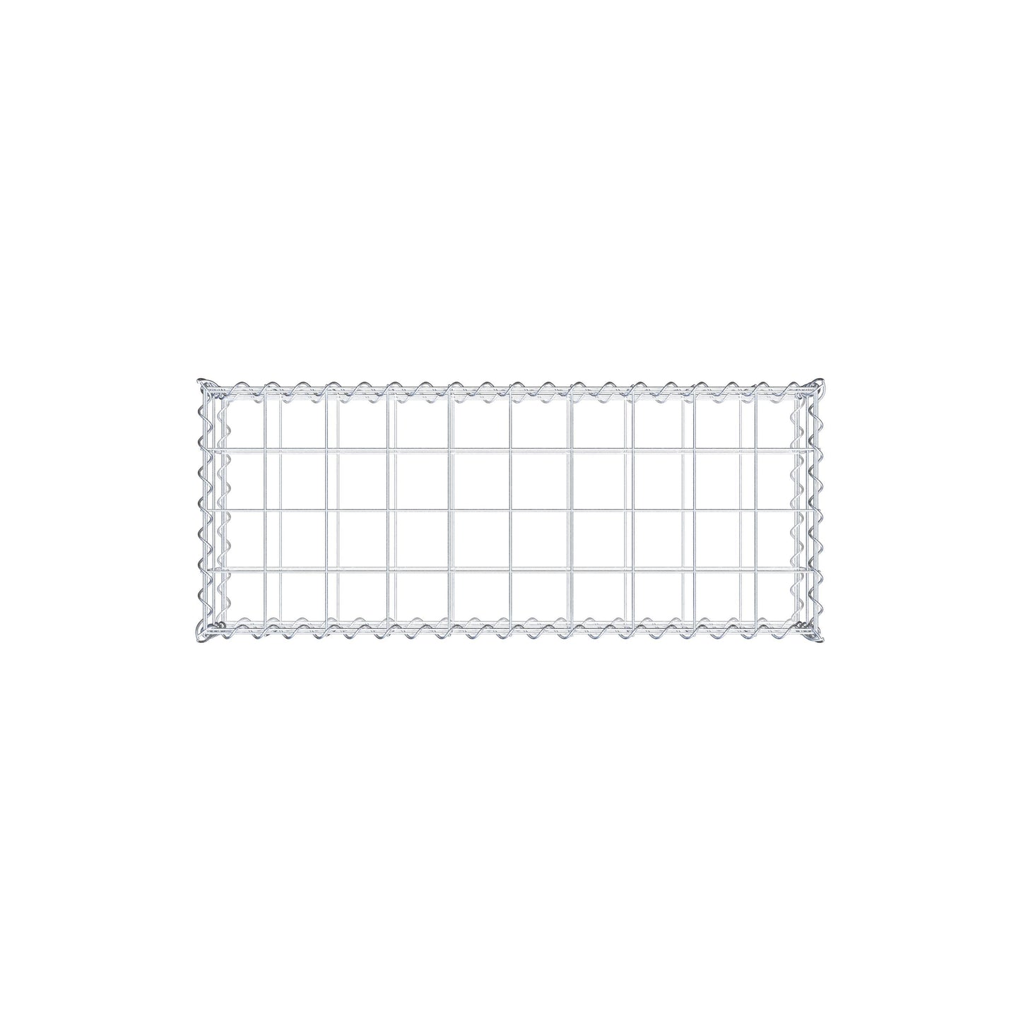 Gabion 100 cm x 20 cm x 40 cm (L x H x D), maskstorlek 10 cm x 10 cm, spiral
