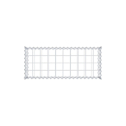 Gabion 100 cm x 20 cm x 40 cm (L x H x D), maskstorlek 10 cm x 10 cm, spiral