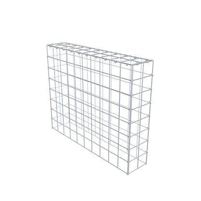 Anbaugabione Typ 3 100 cm x 80 cm x 20 cm (L x H x T), Maschenweite 10 cm x 10 cm, C-Ring