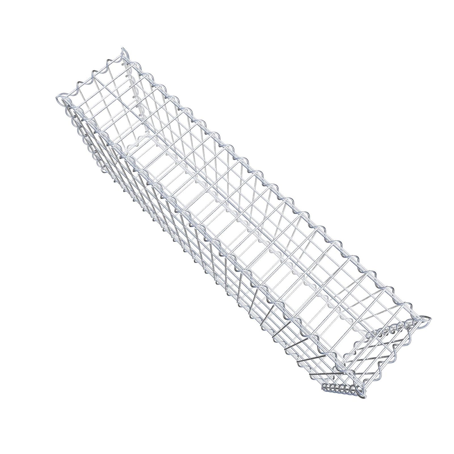2er Set Gabionen 100 cm x 40 cm x 20 cm (L x H x T), Maschenweite 5 x 10 cm, Spirale