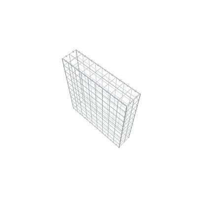 Schanskorf 100 cm x 90 cm x 20 cm (L x H x D), maaswijdte 10 cm x 10 cm, C-ring