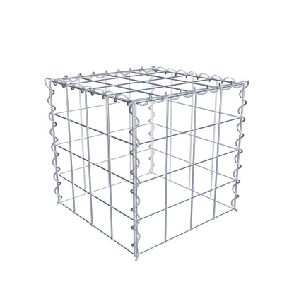 Add-on schanskorf type 3 40 cm x 40 cm x 40 cm (L x H x D), maaswijdte 10 cm x 10 cm, spiraal