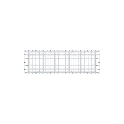 Gabião 100 cm x 40 cm x 30 cm (C x A x P), malhagem 5 cm x 10 cm, anel C