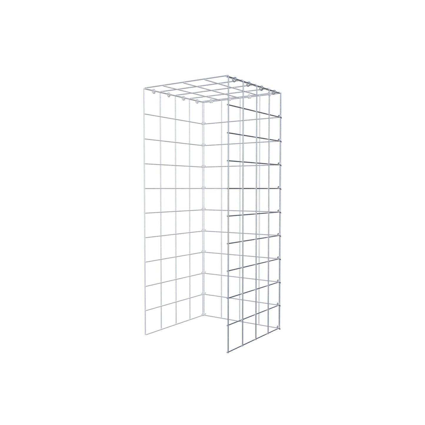 Add-on schanskorf type 4 100 cm x 40 cm x 40 cm (L x H x D), maaswijdte 10 cm x 10 cm, C-ring
