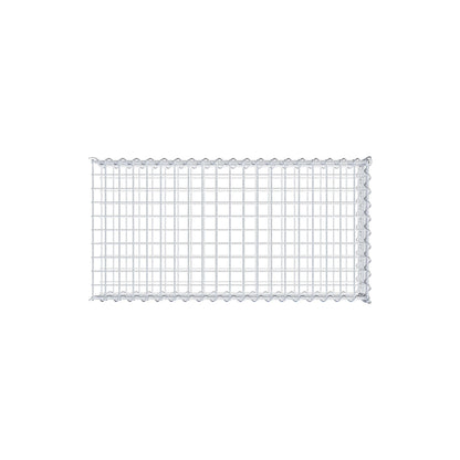 Add-on schanskorf type 2 100 cm x 20 cm x 50 cm (L x H x D), maaswijdte 5 cm x 5 cm, spiraalvormig